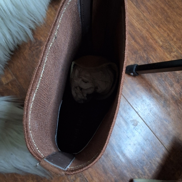 David Tate Monique  Brown Heeled Boots with Suede Finish And Stretch 8.5 NIB - Picture 7 of 11